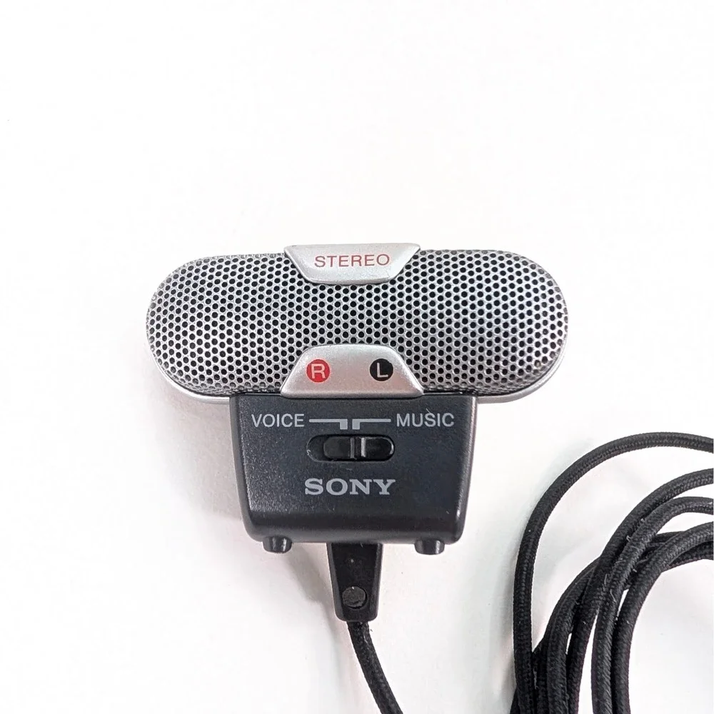 Sony ECM-719 Electret Condenser‎ Stereo Microphone Voice Music Made in Japan